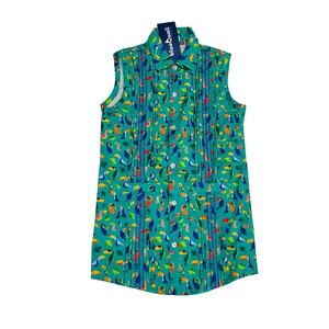 NWT Blue Quail Size 7 Toucan Sleeveless Dress